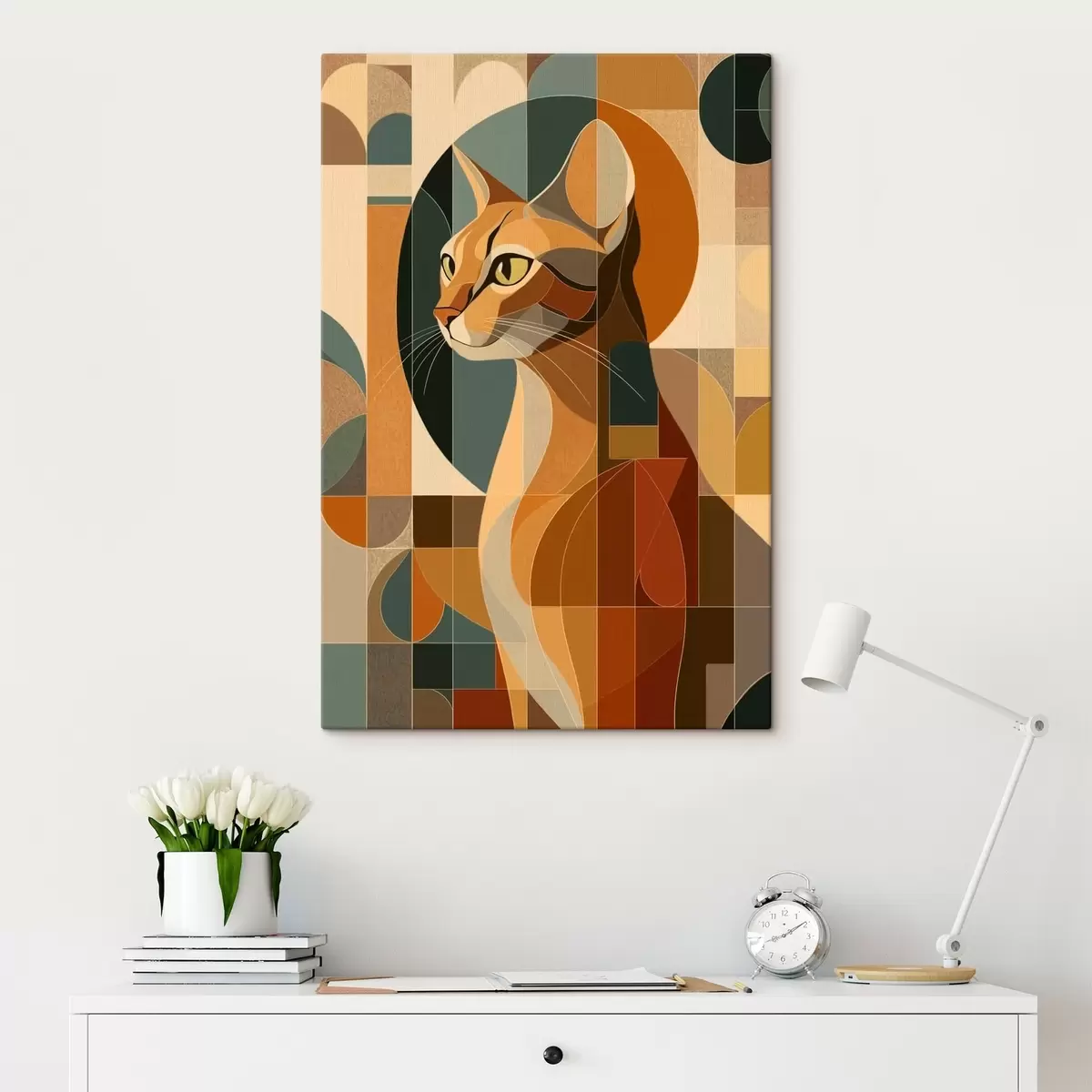  Schilderijen Abstracte kat s46209