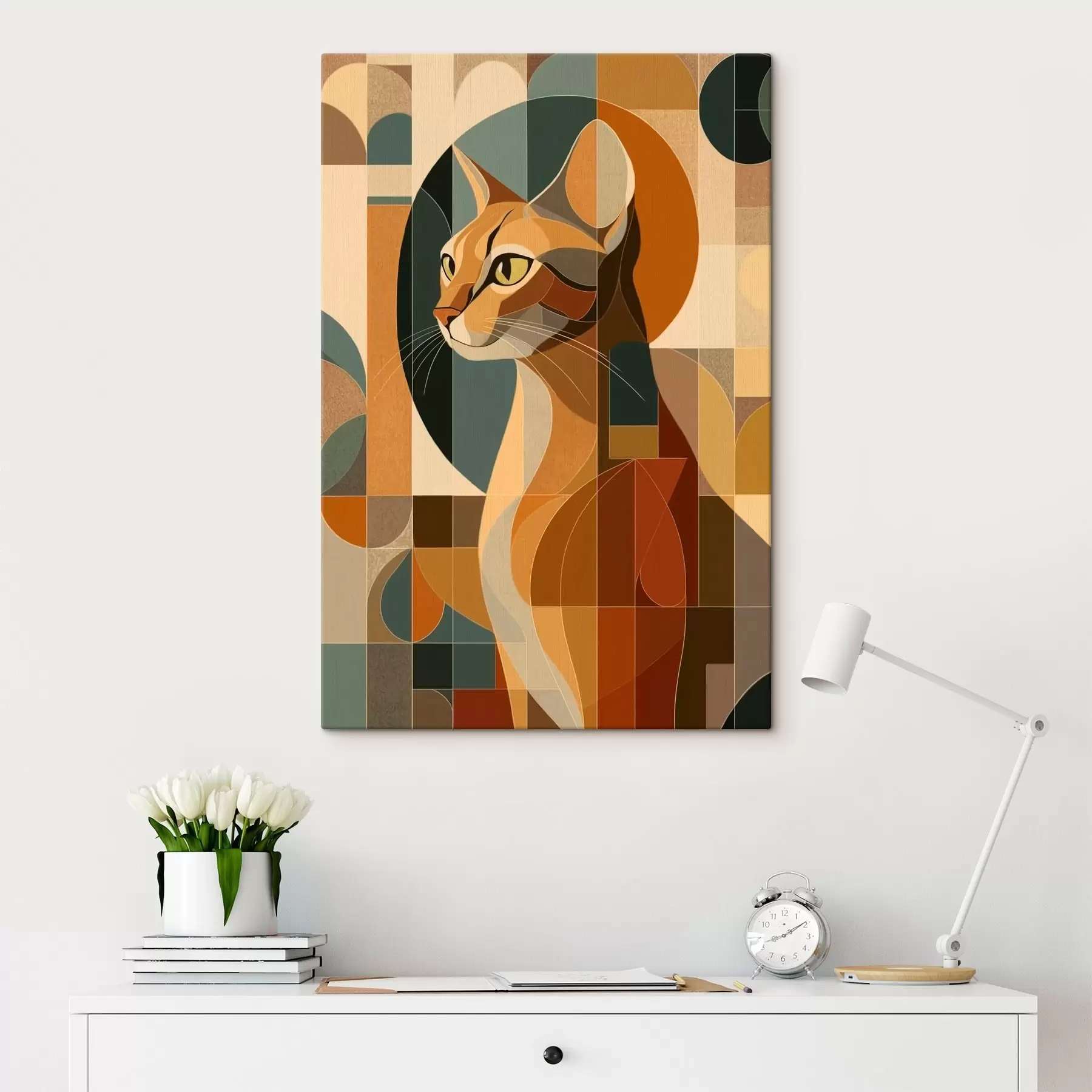  Schilderijen Abstracte kat s46209