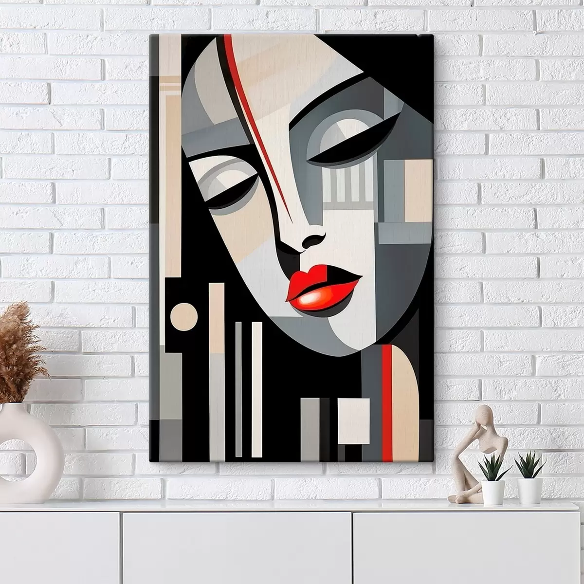  Schilderijen Abstract gezicht s46213