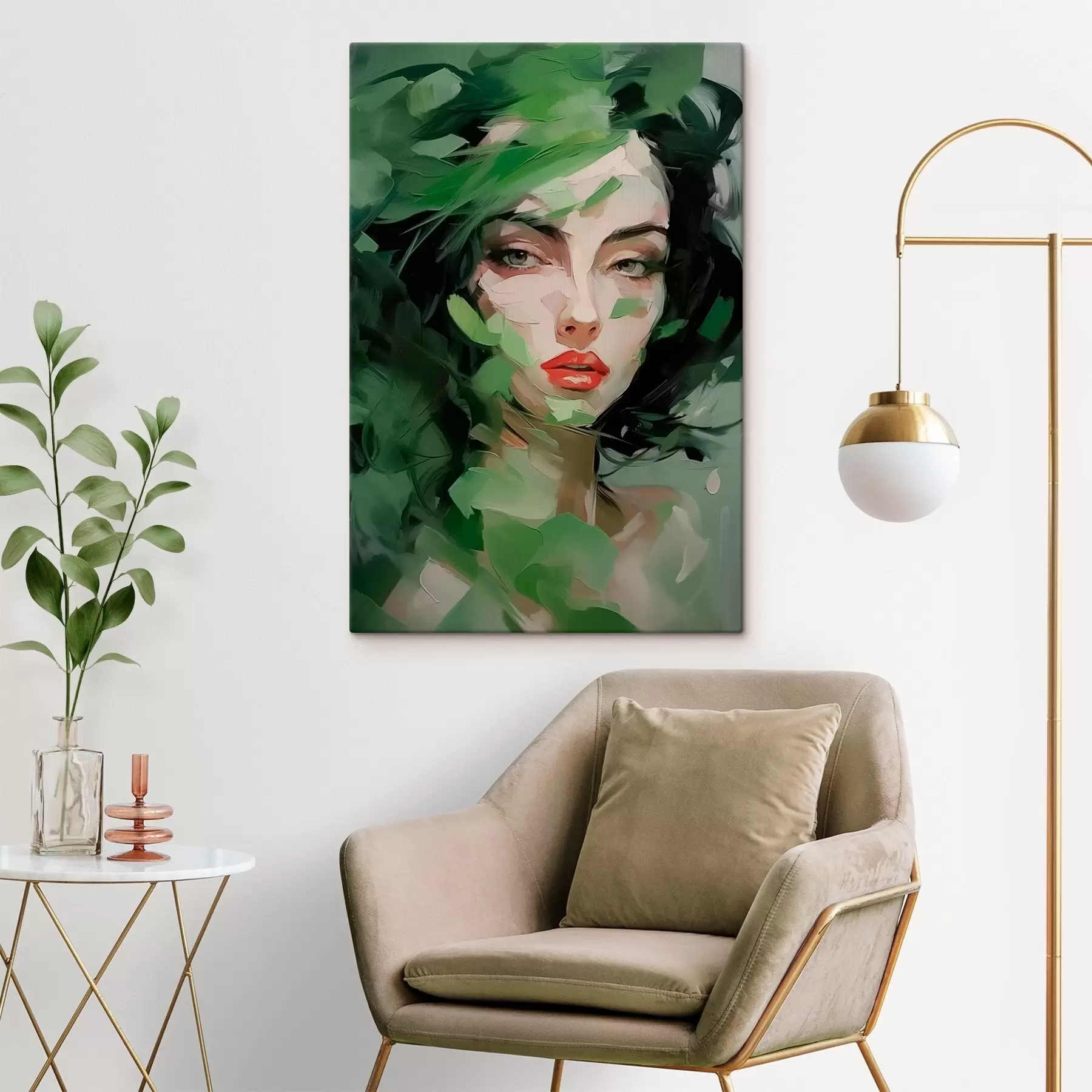  Schilderijen Abstract vrouwenportret s46224