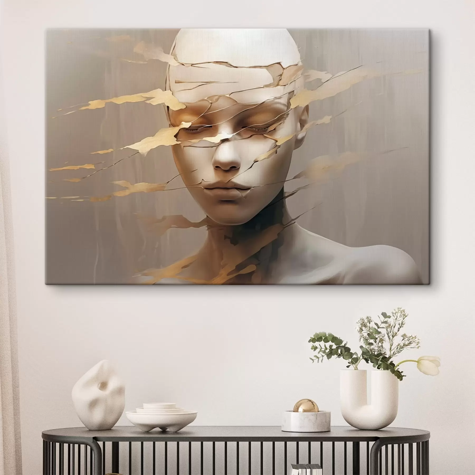  Schilderijen Gebroken gezicht s46225