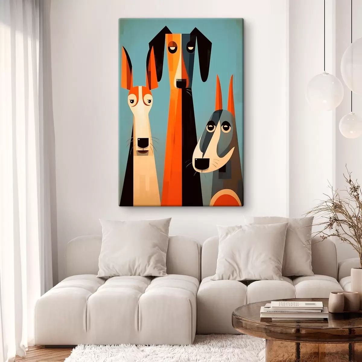  Schilderijen Abstract Honden s46236