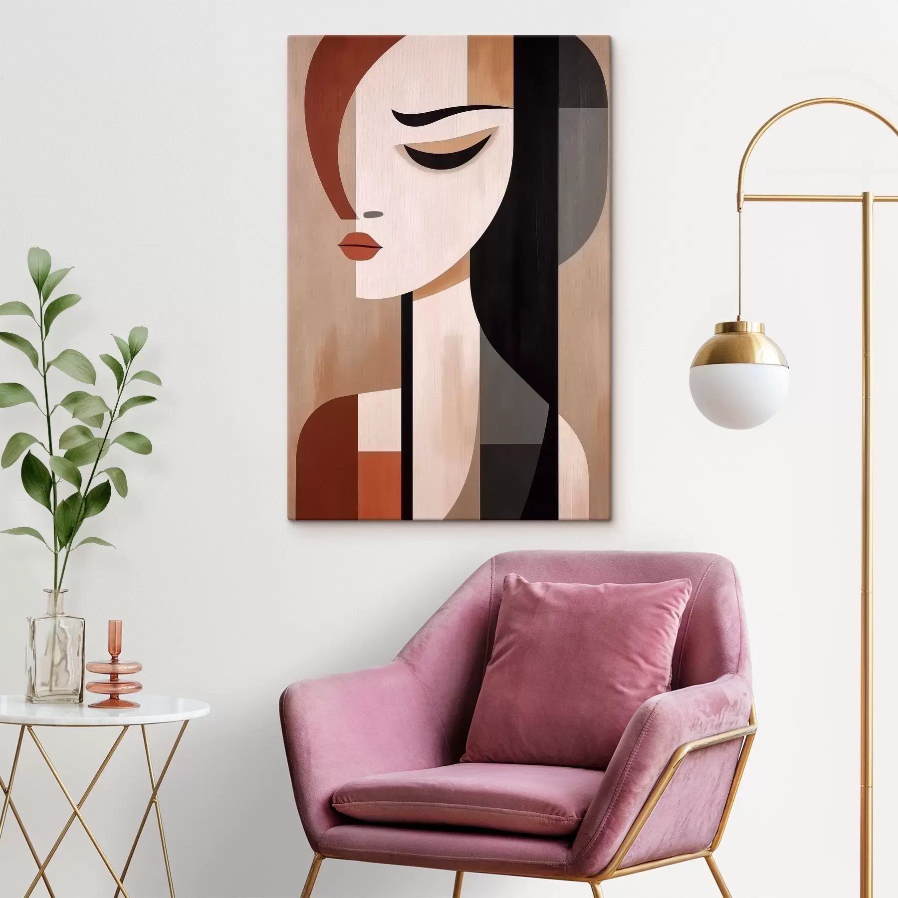  Schilderijen Abstracte gezichten s46242