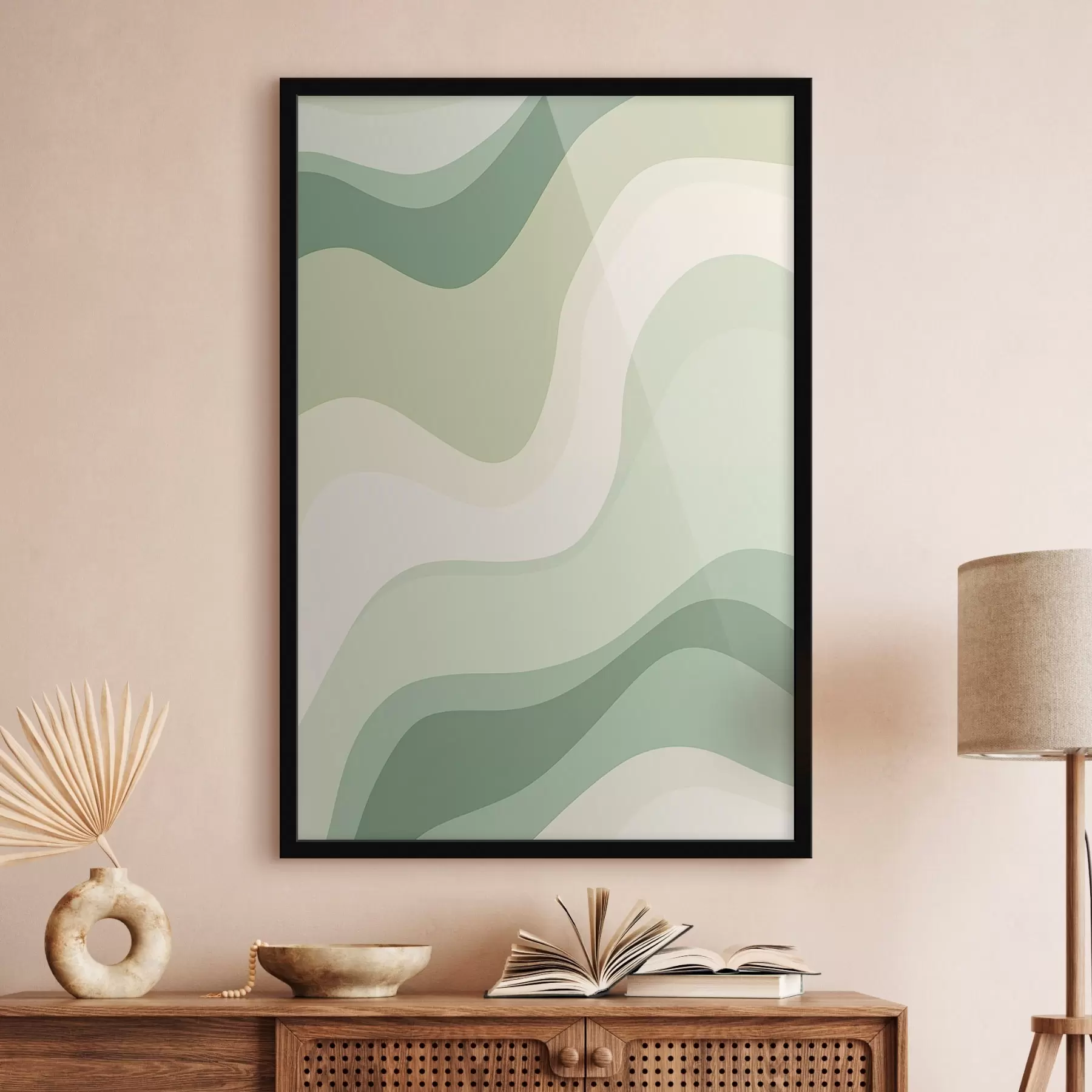 Fotobehang Abstracte golven f46214
