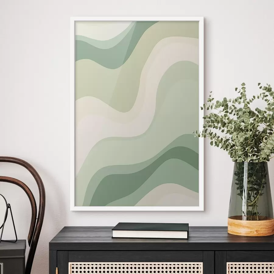 Fotobehang Abstracte golven f46214