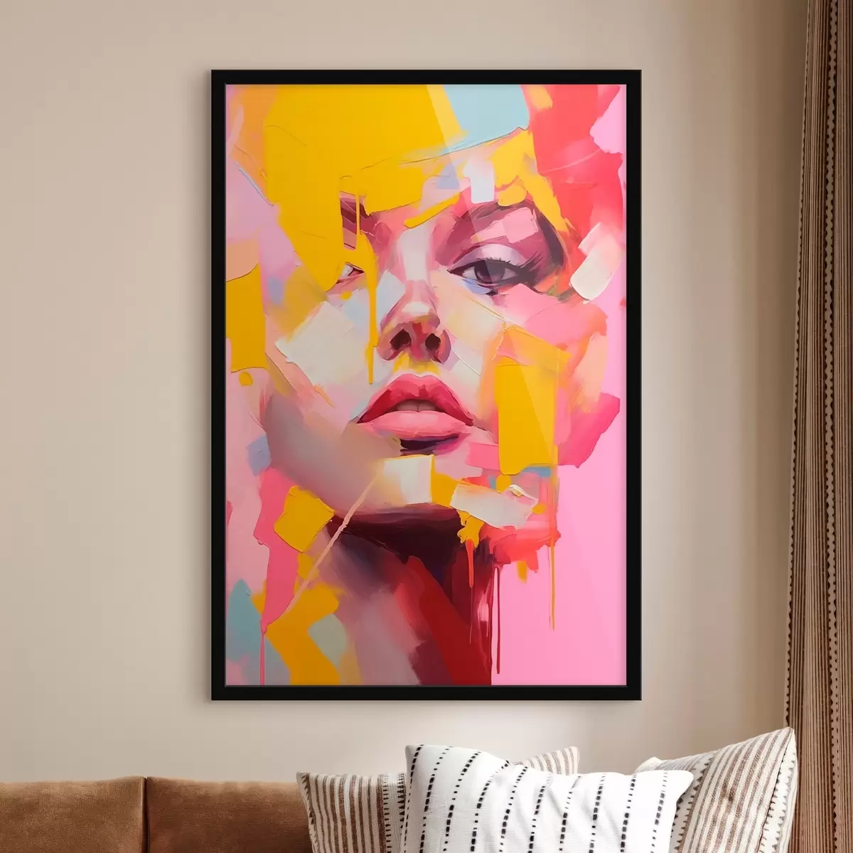 Poster Abstract gezicht f46217