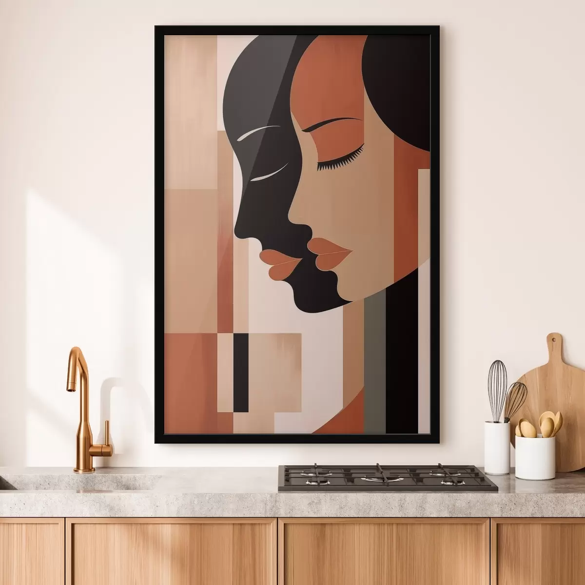 Poster Abstracte gezichten f46241