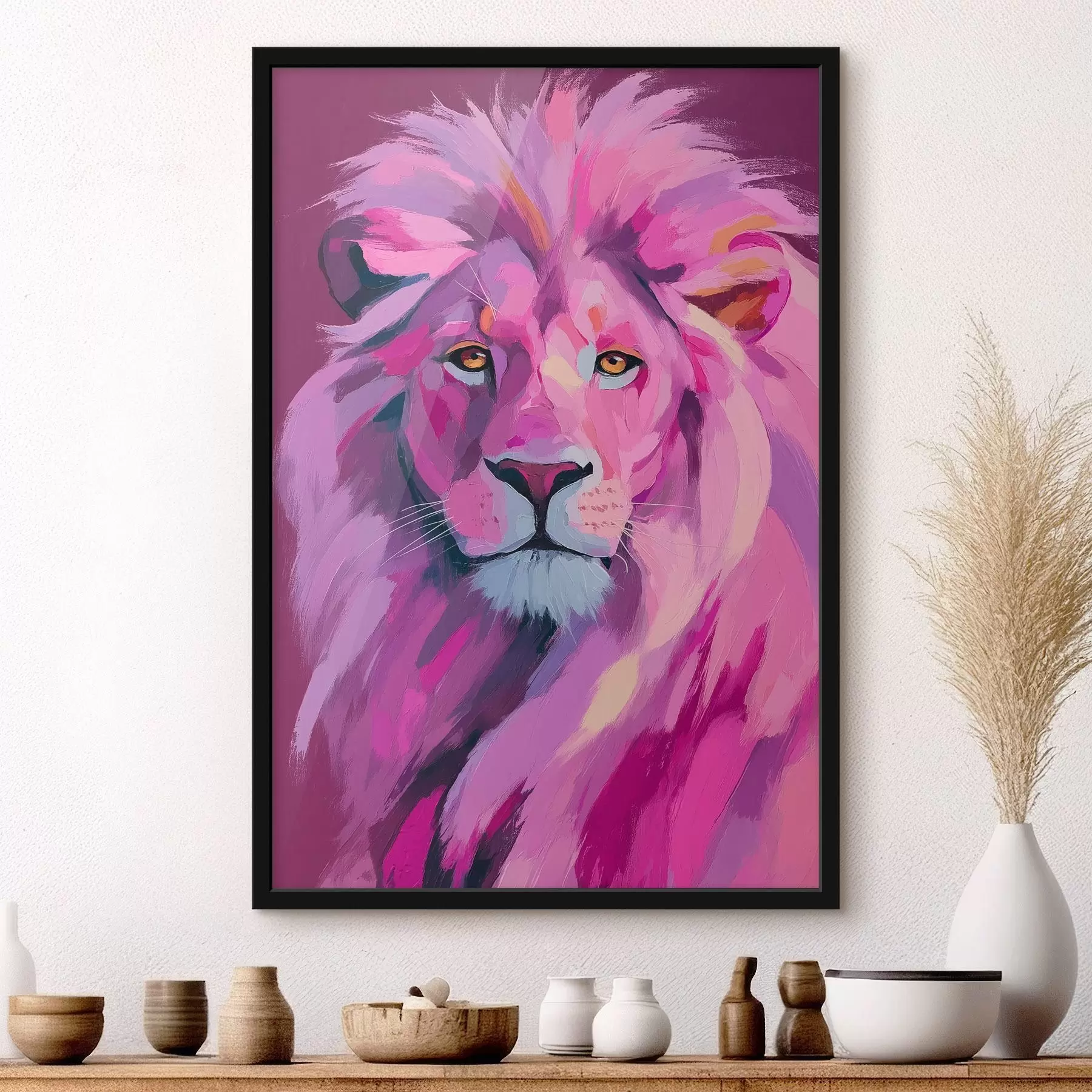 Fotobehang Leeuw f46243