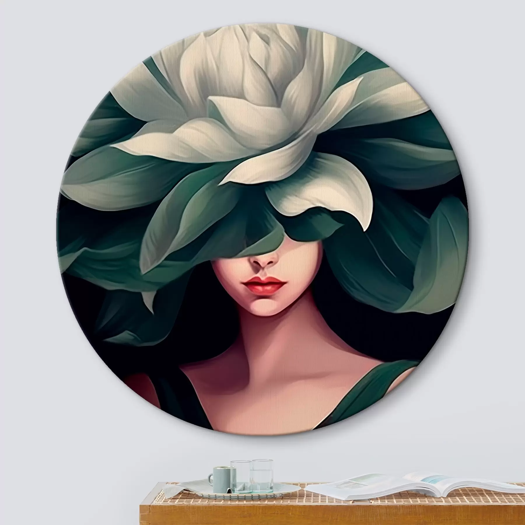  Schilderijen Meisje met een bloem r46207