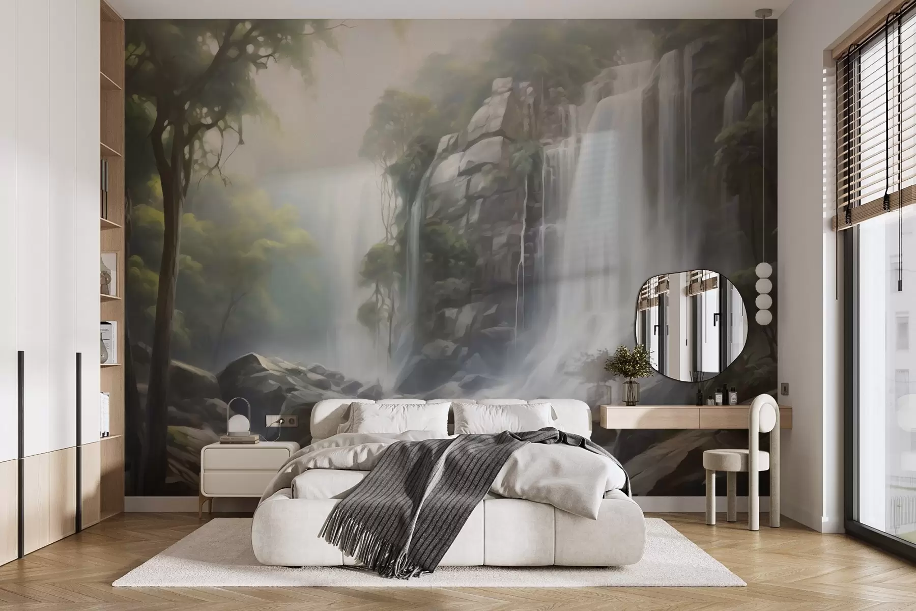 Fotobehang Waterval w04721