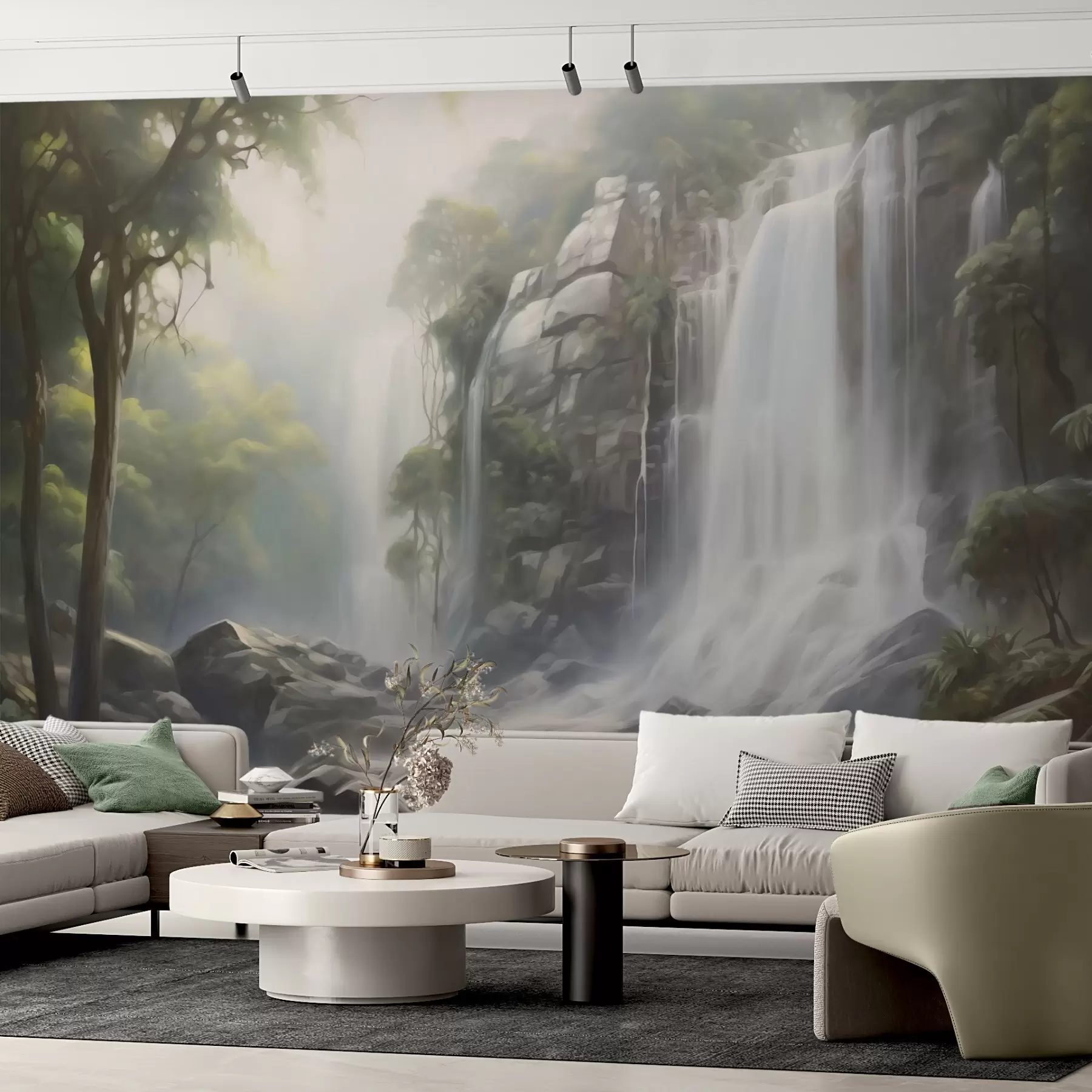 Fotobehang Waterval w04721