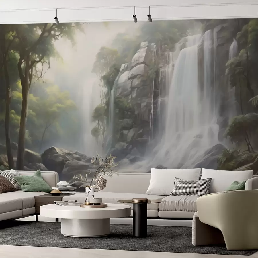 Fotobehang Waterval w04721