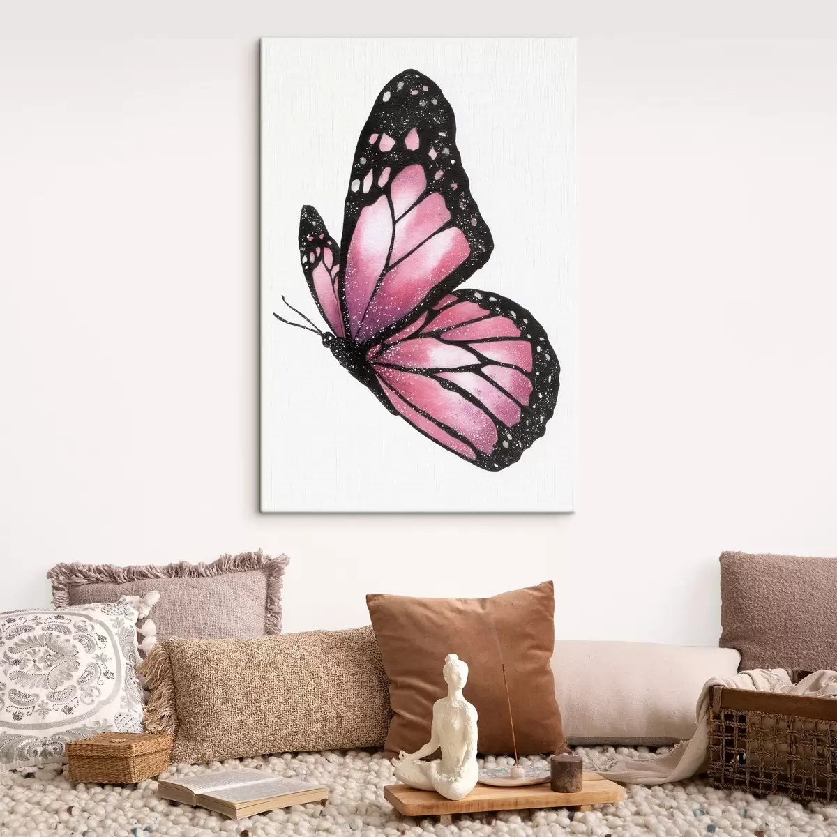  Schilderijen Luxe vlinder, imitatie aquarel s46074