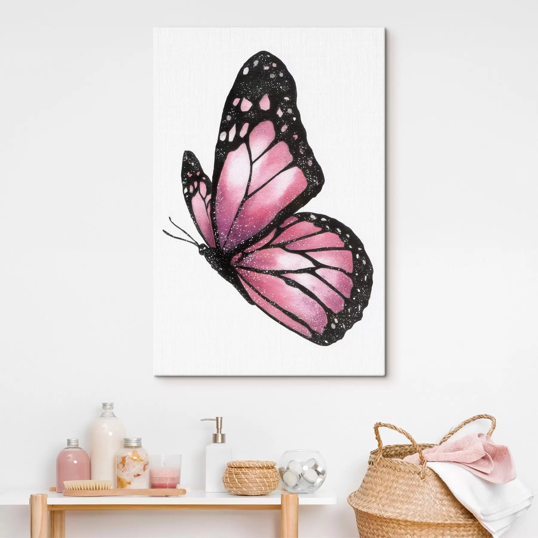  Schilderijen Luxe vlinder, imitatie aquarel s46074