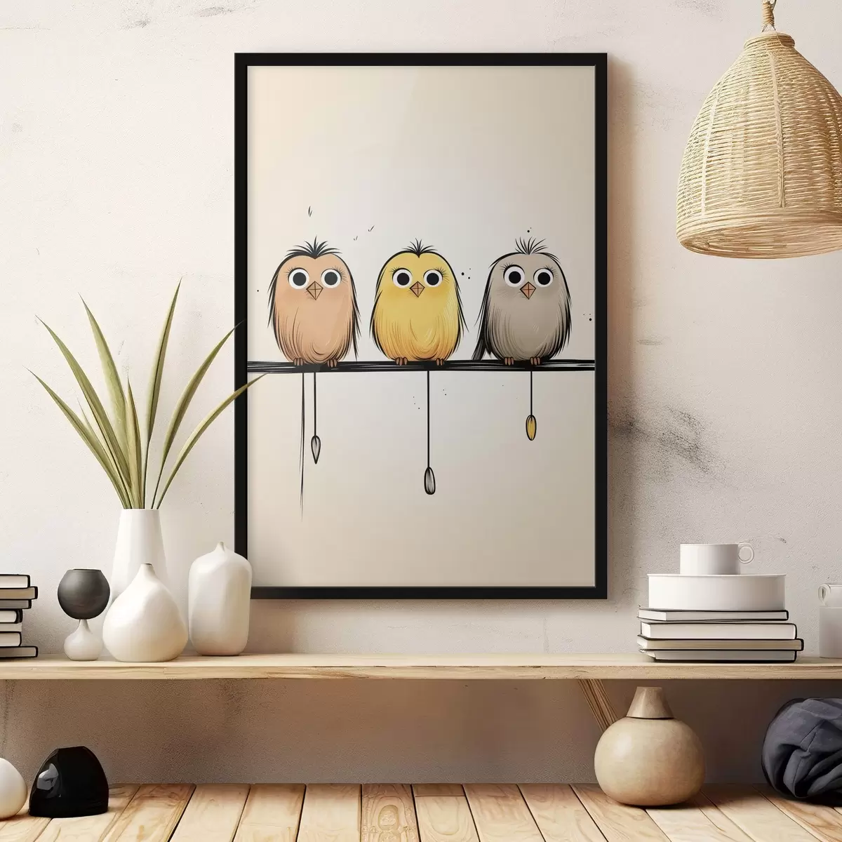 Poster Schattige kuikens f46071