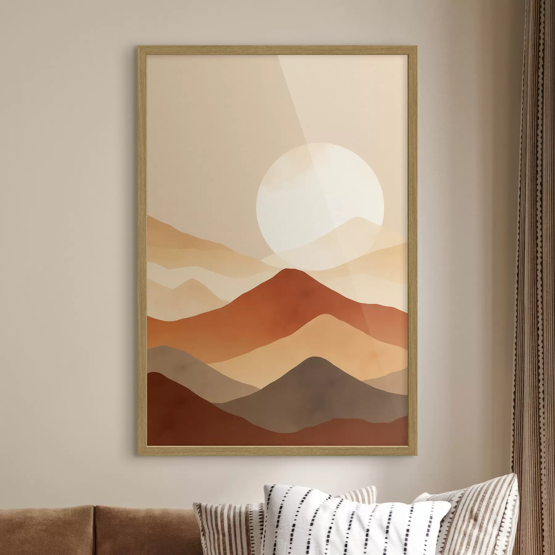 Fotobehang Enorme maan tegen een achtergrond f46083