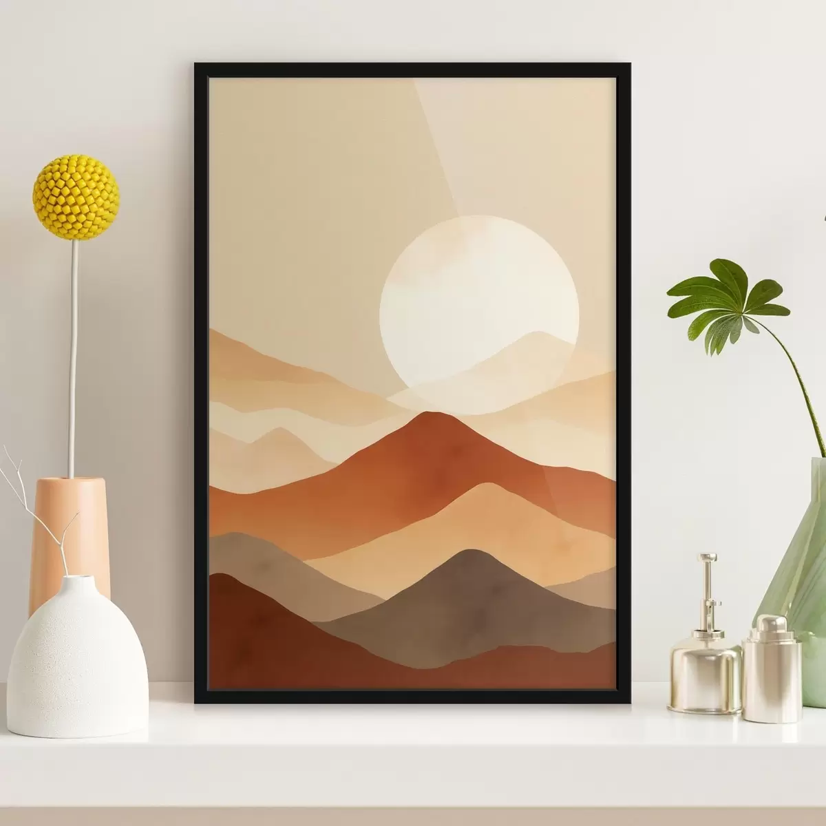 Poster Enorme maan tegen een achtergrond f46083