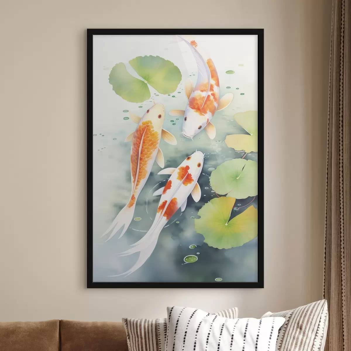 Poster Drie vissen f46085