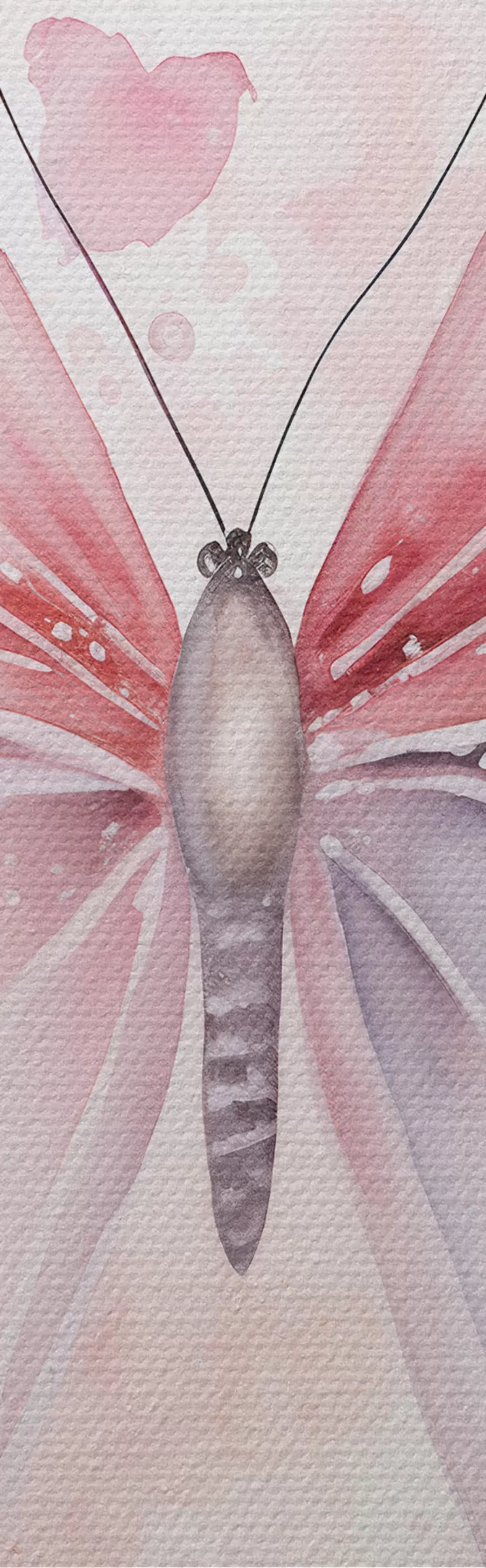  Schilderijen Diverse roze vlinders m00864