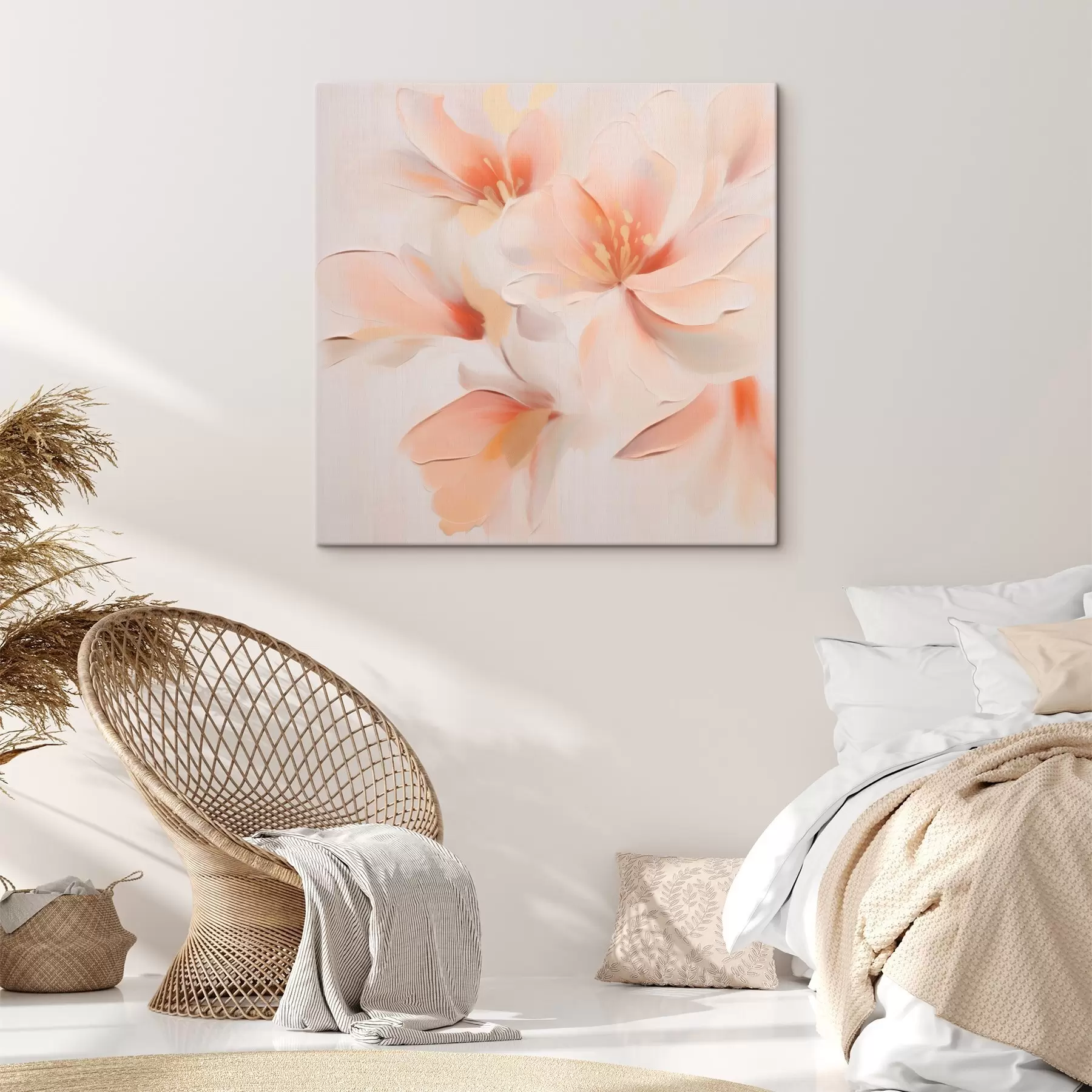 Schilderijen Abstracte bloemen s46012  Schilderijen Abstracte bloemen s46012