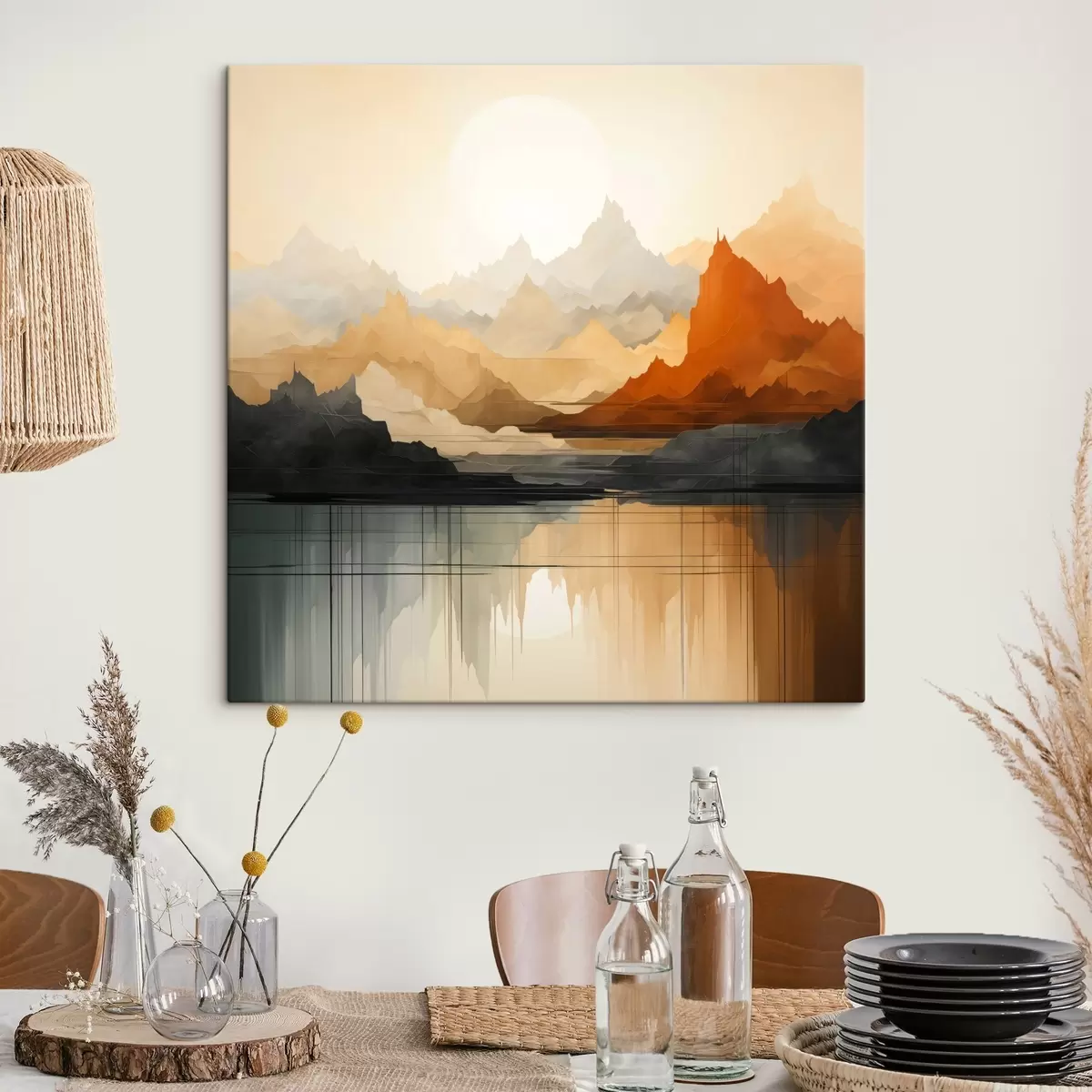  Schilderijen Abstract berglandschap s46140