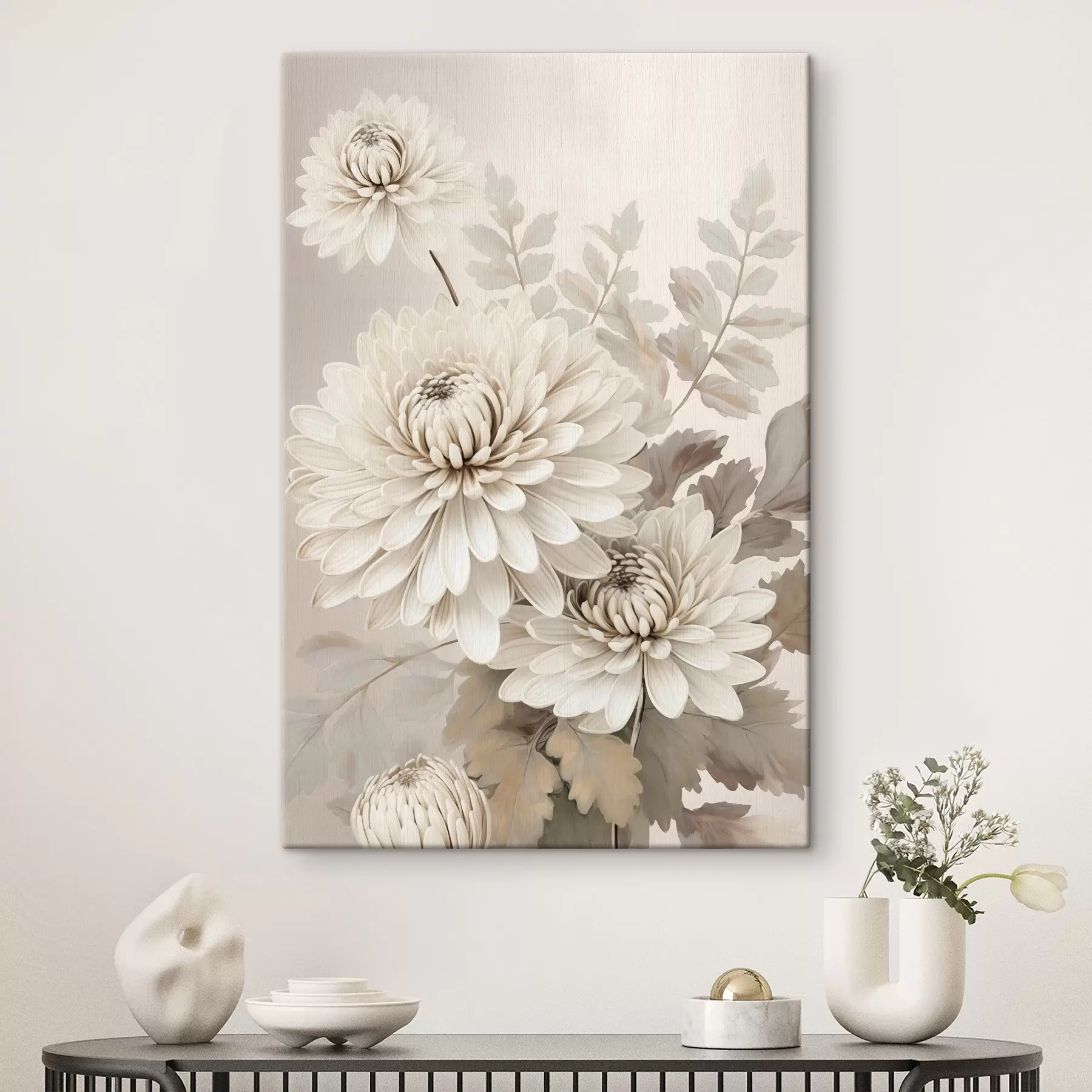  Schilderijen Abstracte chrysanten s46261