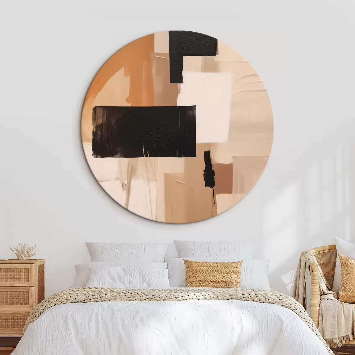 Ronde schilderijen Abstractie r46137