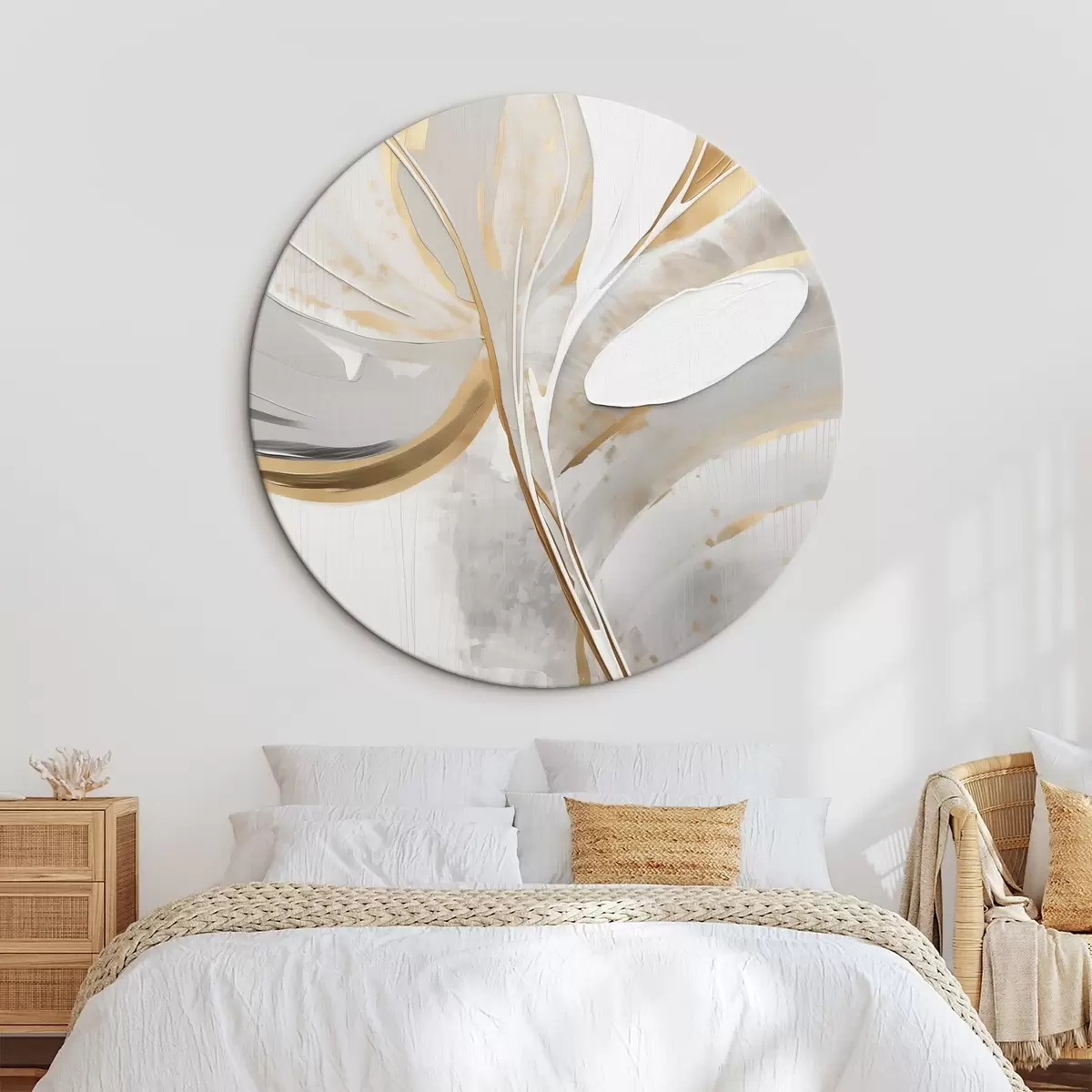 Ronde schilderijen Abstractie r46255