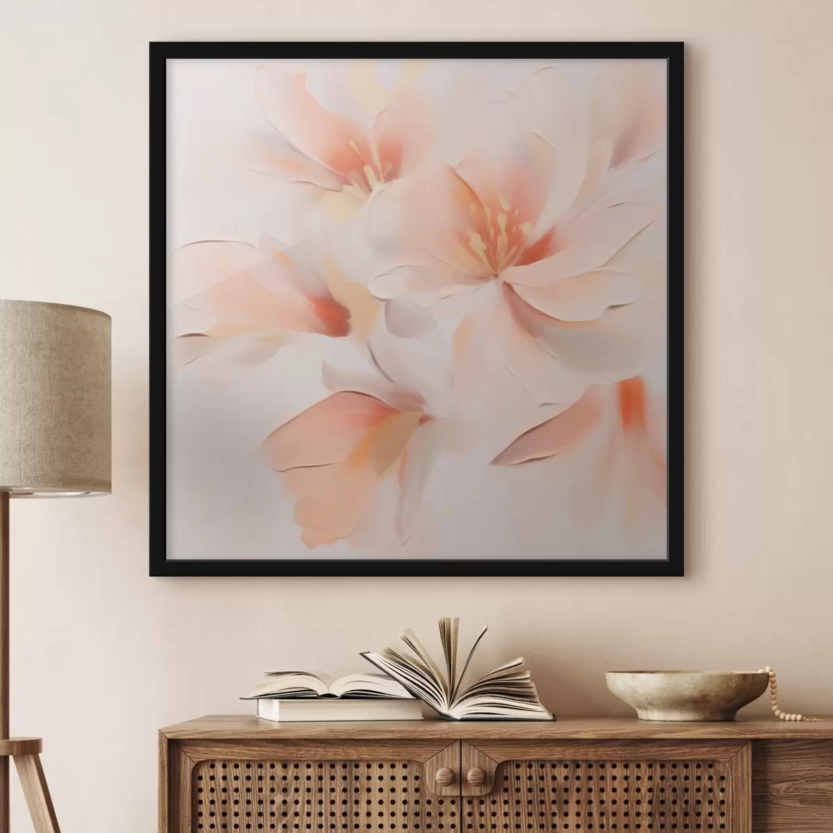 Poster Abstracte bloemen f46012