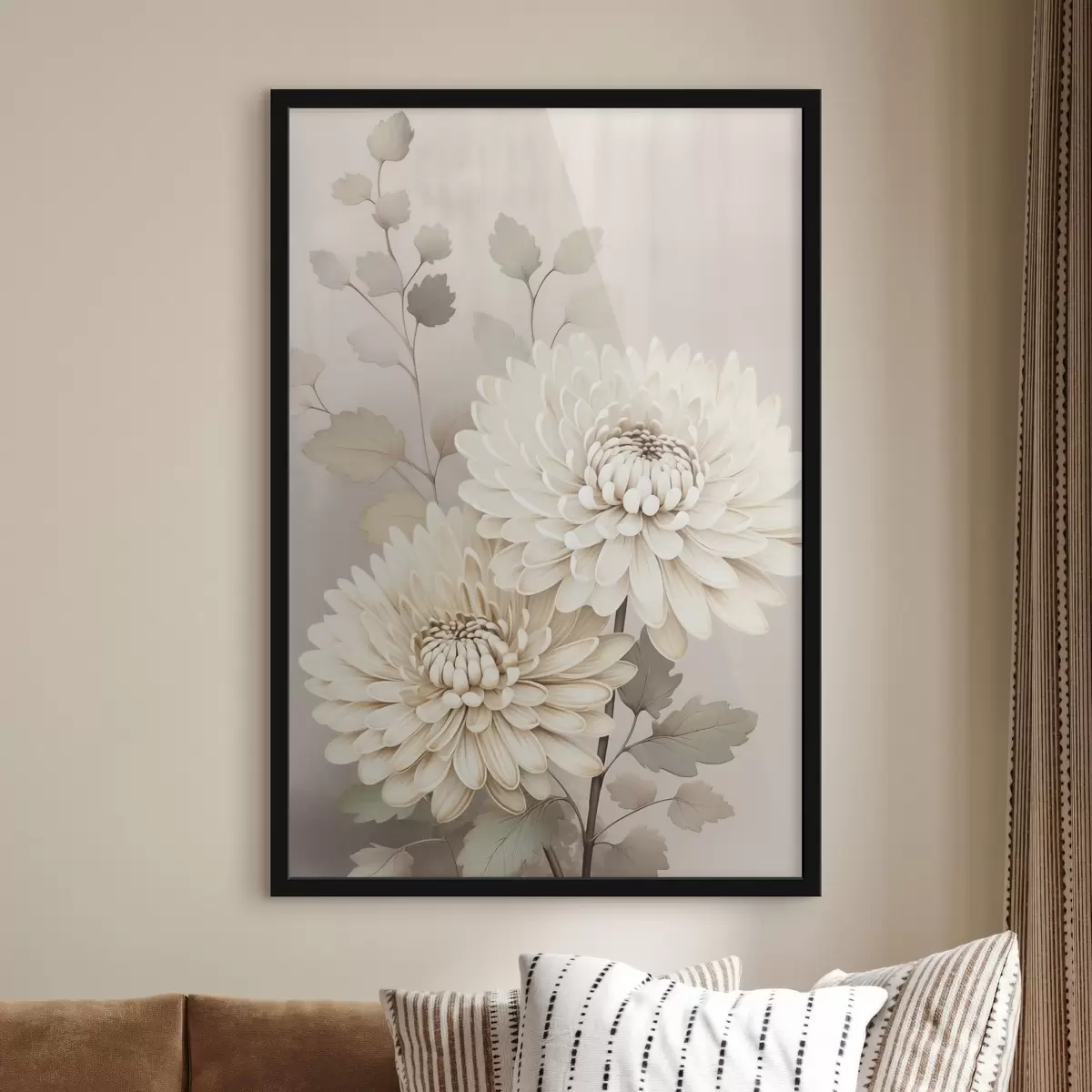 Poster Abstracte chrysanten f46257