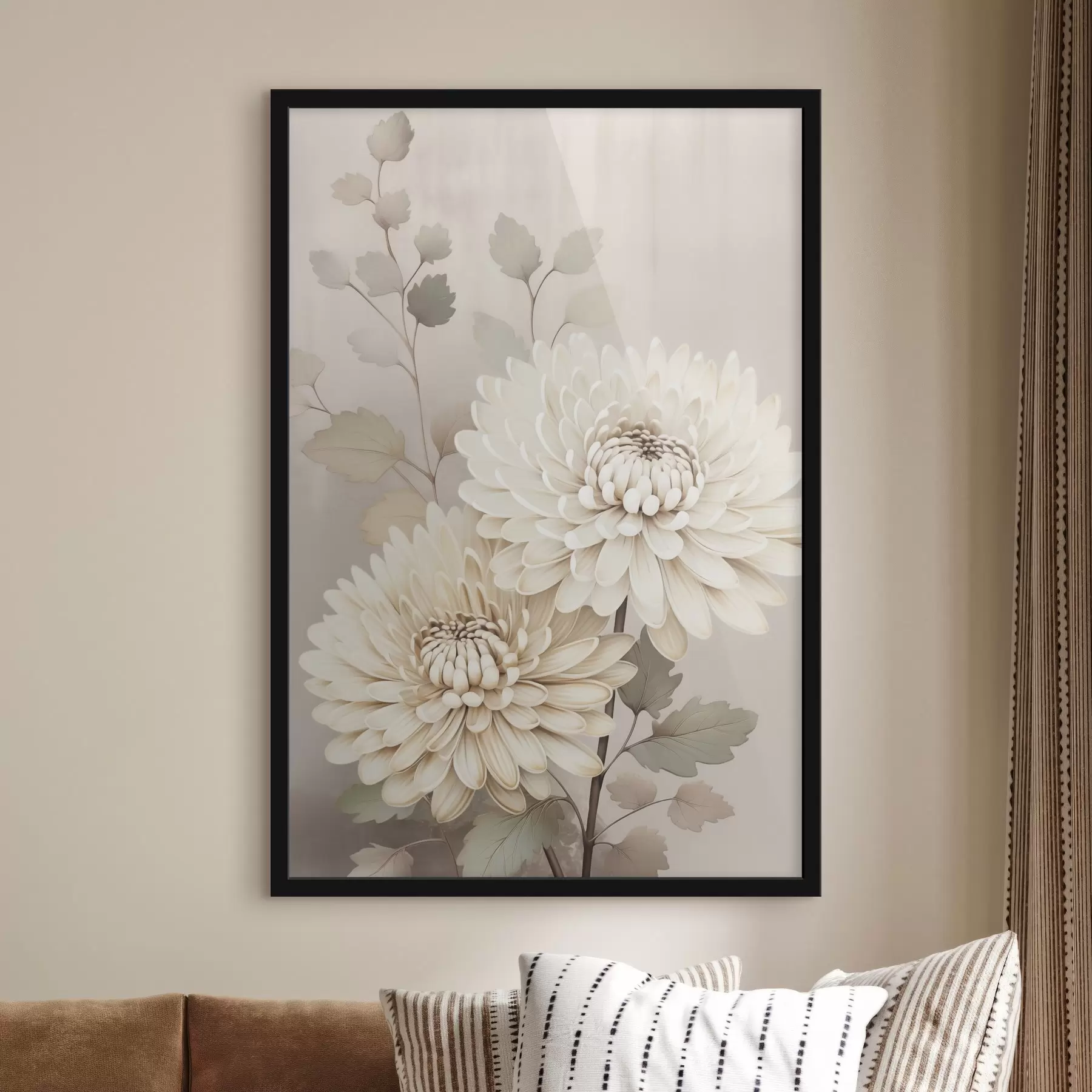Fotobehang Abstracte chrysanten f46257