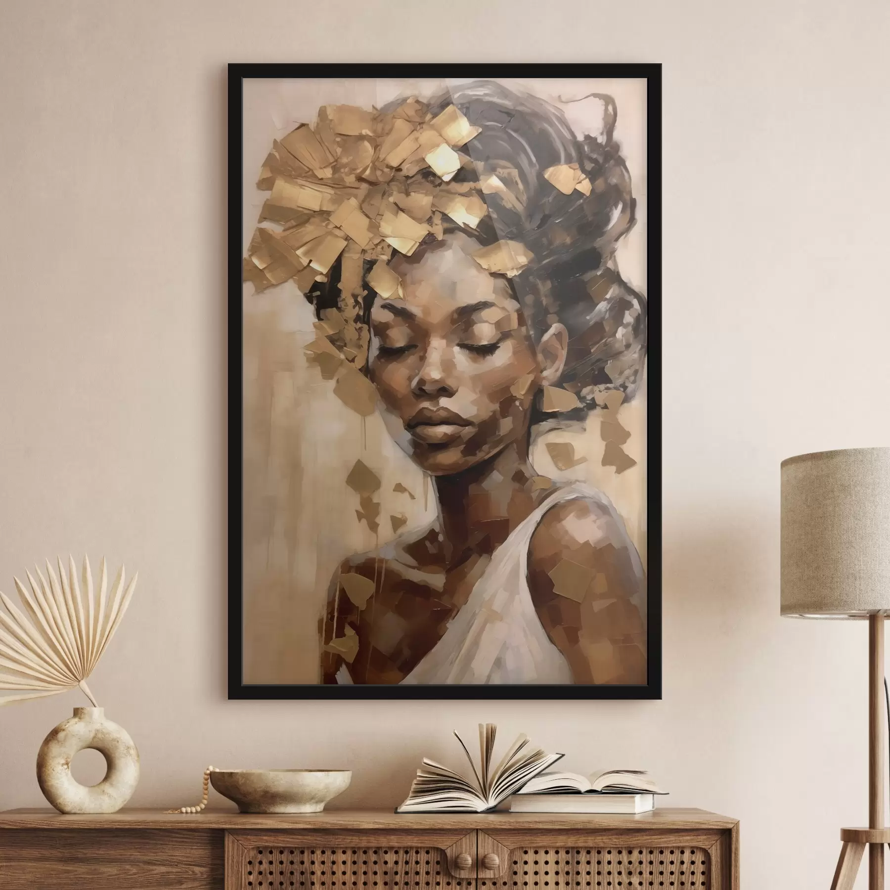 Fotobehang Portret van een vrouw f46260