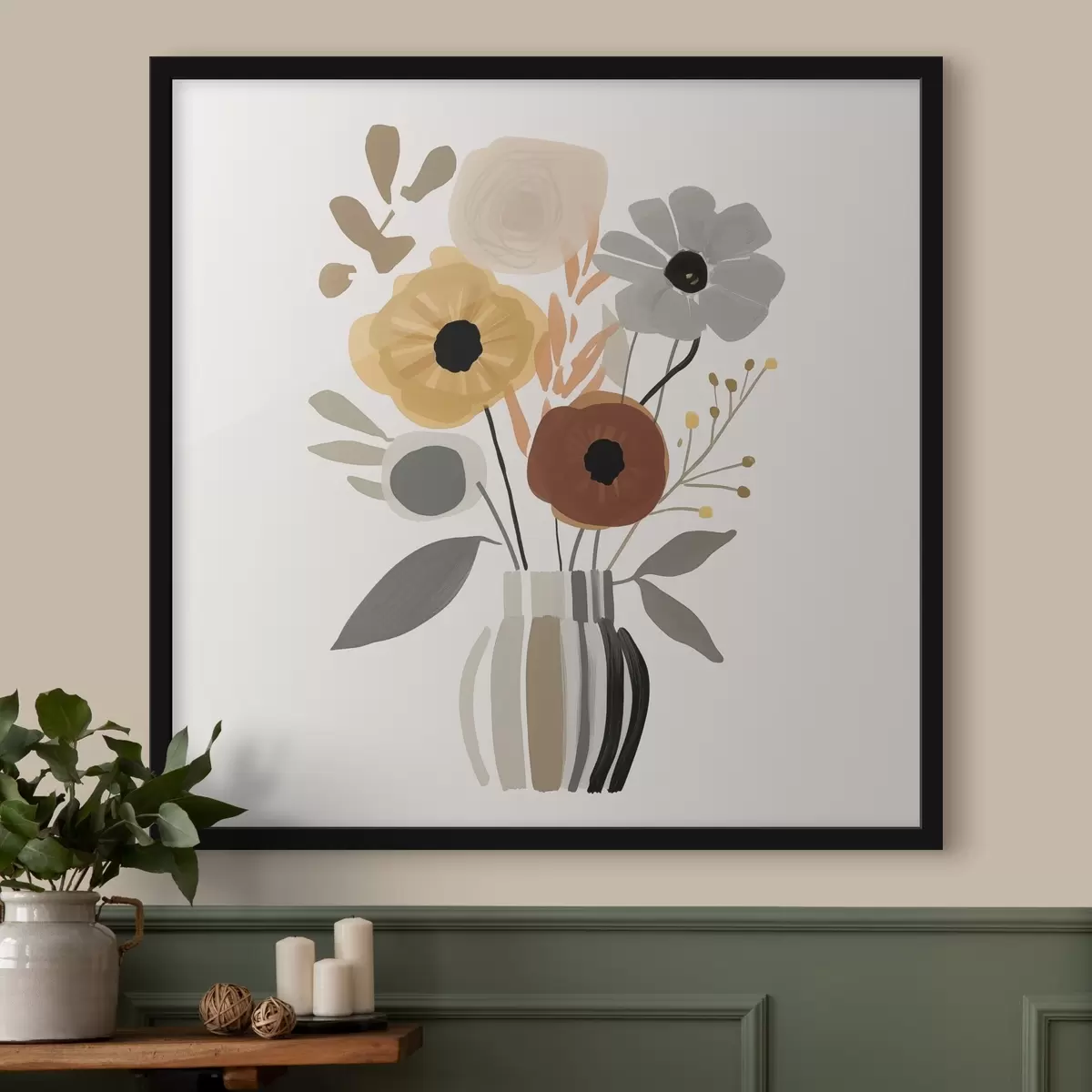 Poster Bloemen in een vaas f46302