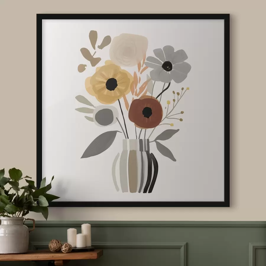 Fotobehang Bloemen in een vaas f46302