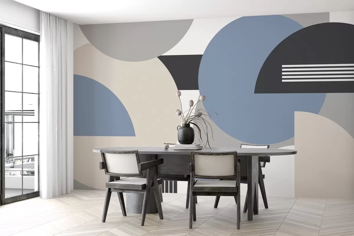 Fotobehang Geometrische abstractie w04687v1