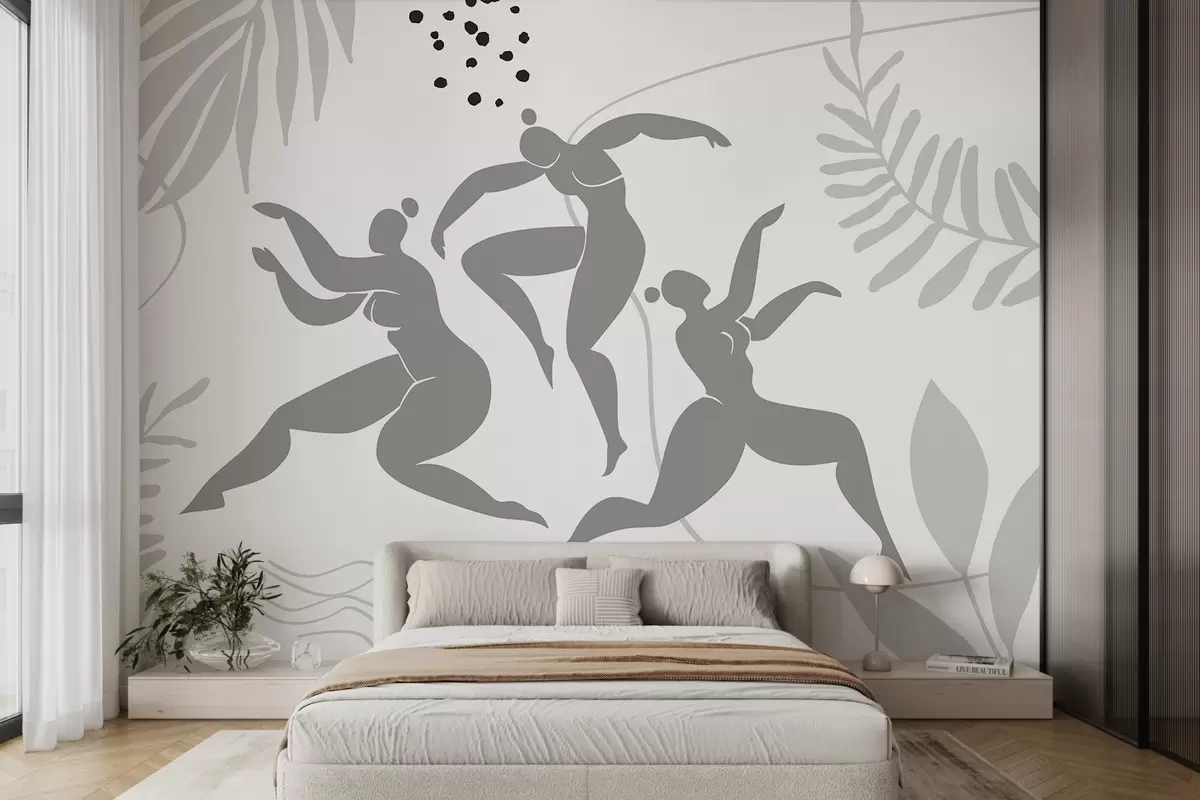 Fotobehang Abstracte silhouetten van vrouwen w04725v1