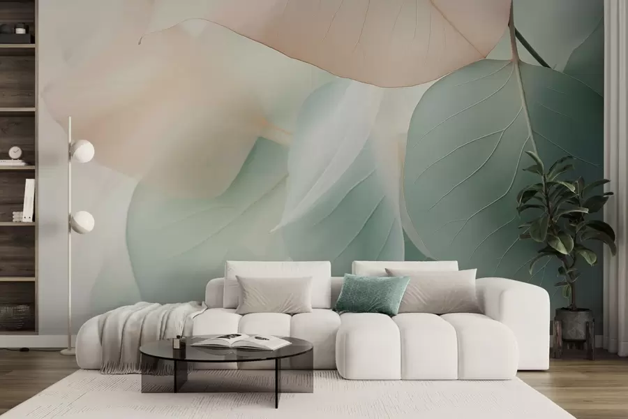 Fotobehang Abstracte bladeren w04726