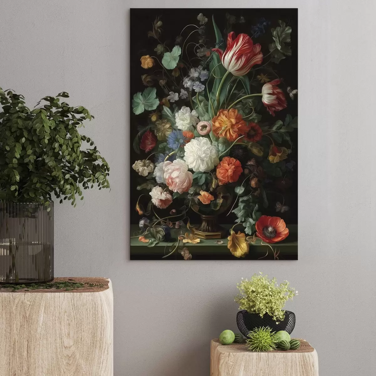  Schilderijen Bloemstuk in de stijl van oude stillevens s46145