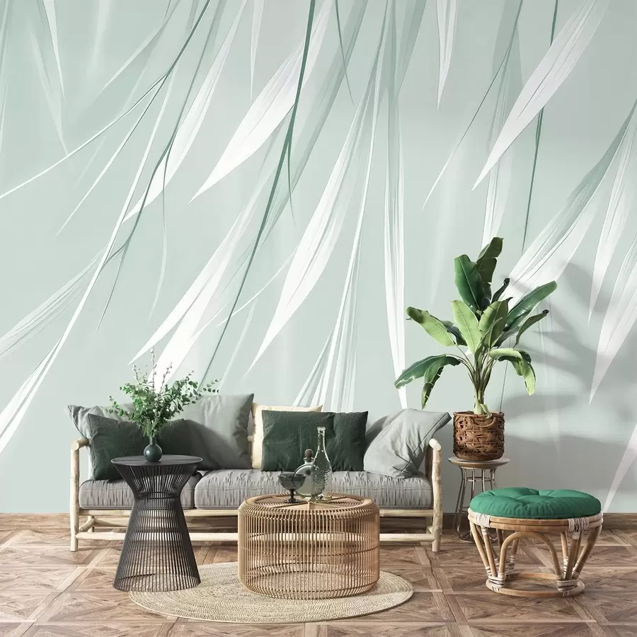 Fotobehang Hangende dunne bladeren w04703v1