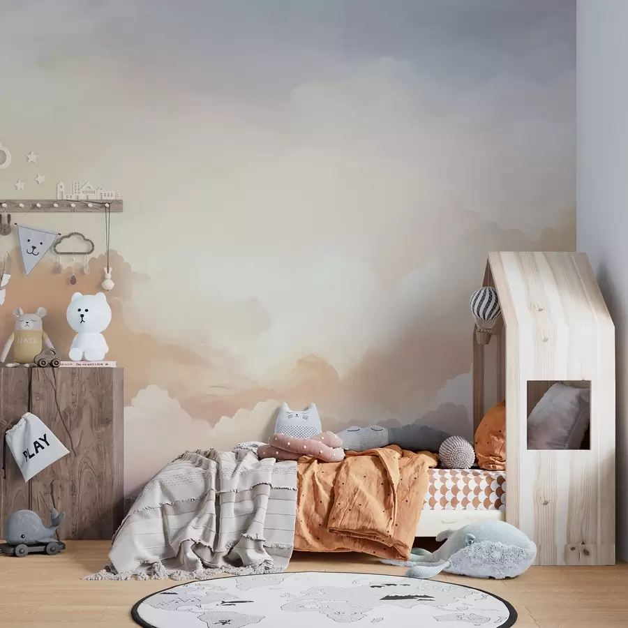 Fotobehang Wolken w04744