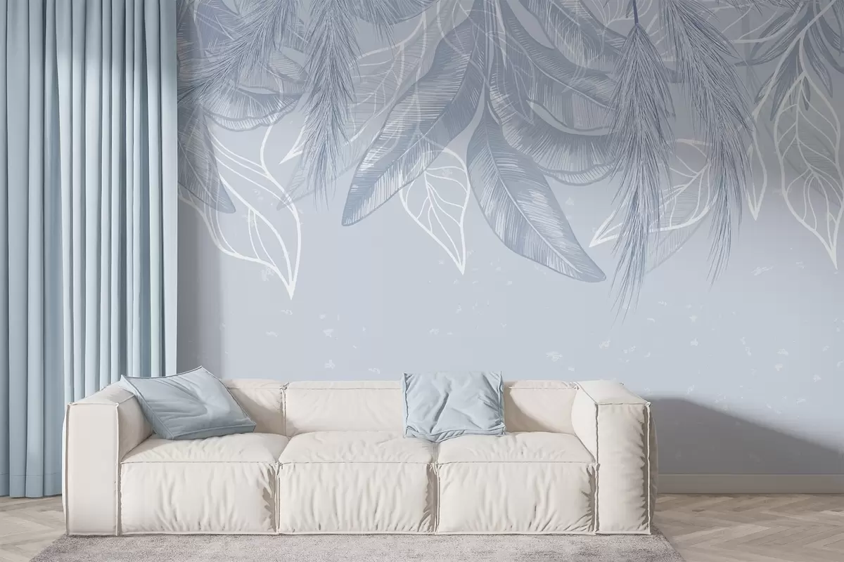 Fotobehang Hangende bladeren w04747v1