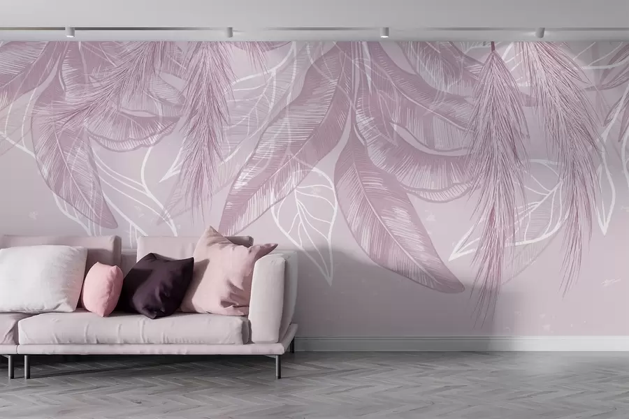 Fotobehang Hangende bladeren w04747v2