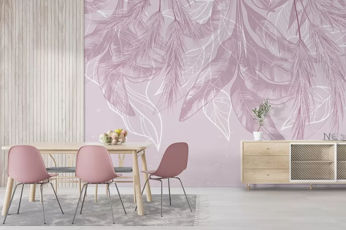 Fotobehang Hangende bladeren w04747v2