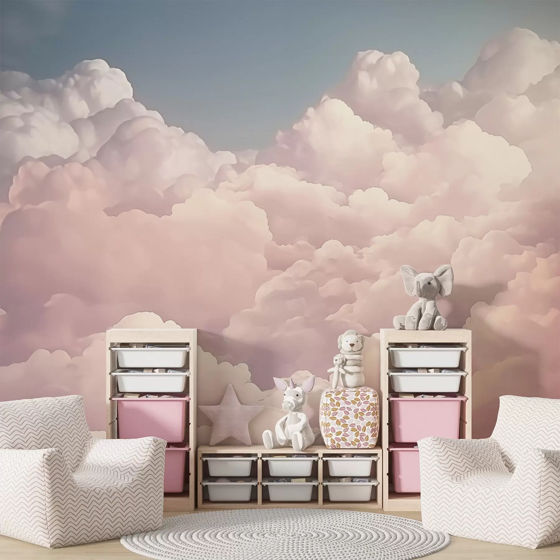 Fotobehang Wolken w04750