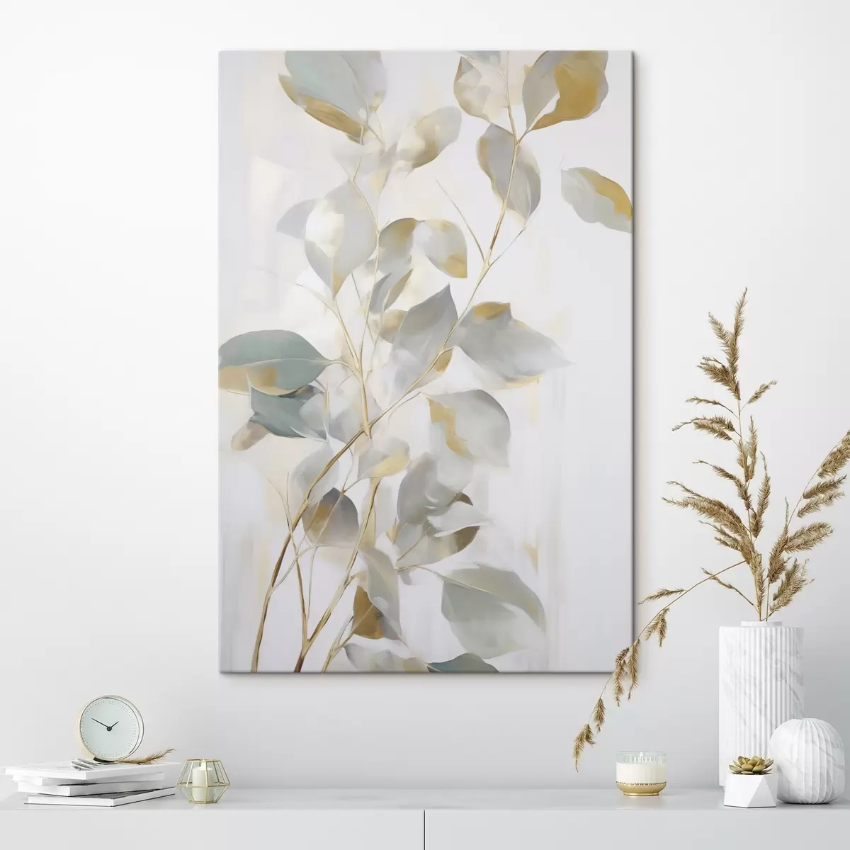  Schilderijen Abstracte bladeren s46349