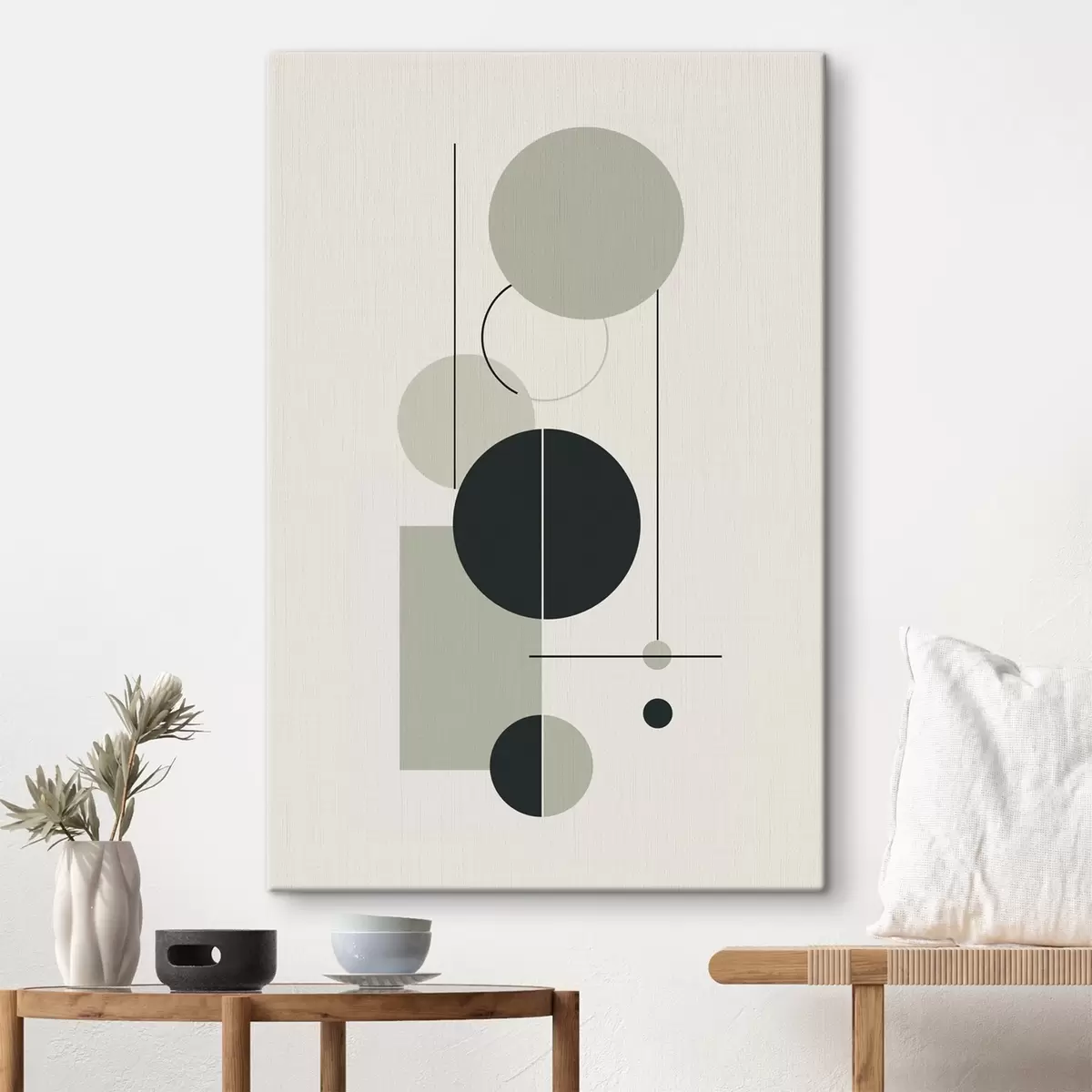  Schilderijen Geometrische minimalistische abstractie s46352