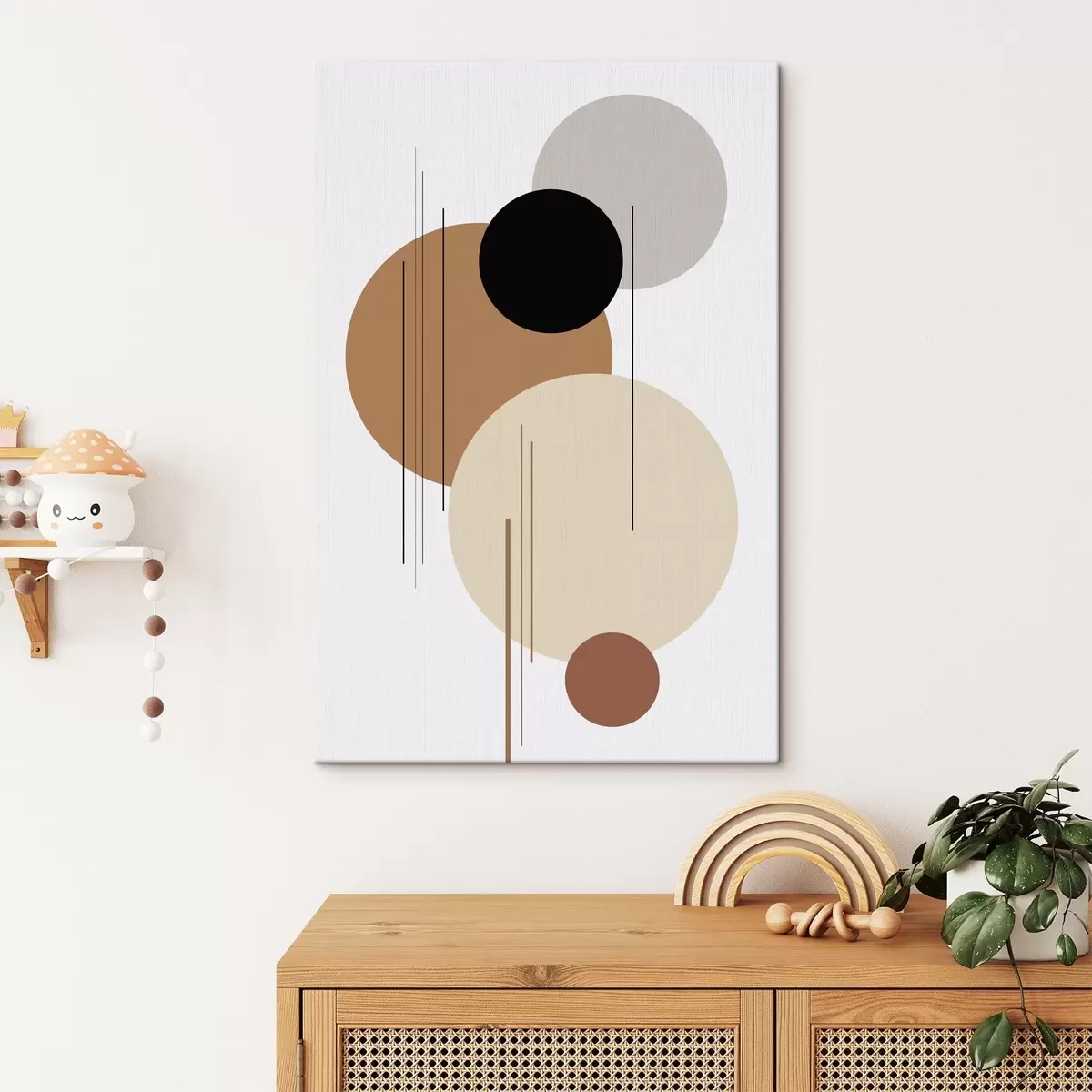  Schilderijen Abstracte geometrische compositie s46351