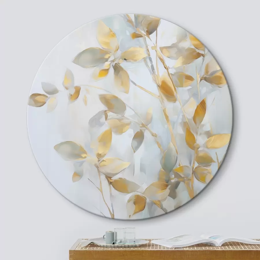  Schilderijen Abstracte bladeren imitatie van schilderij r46348