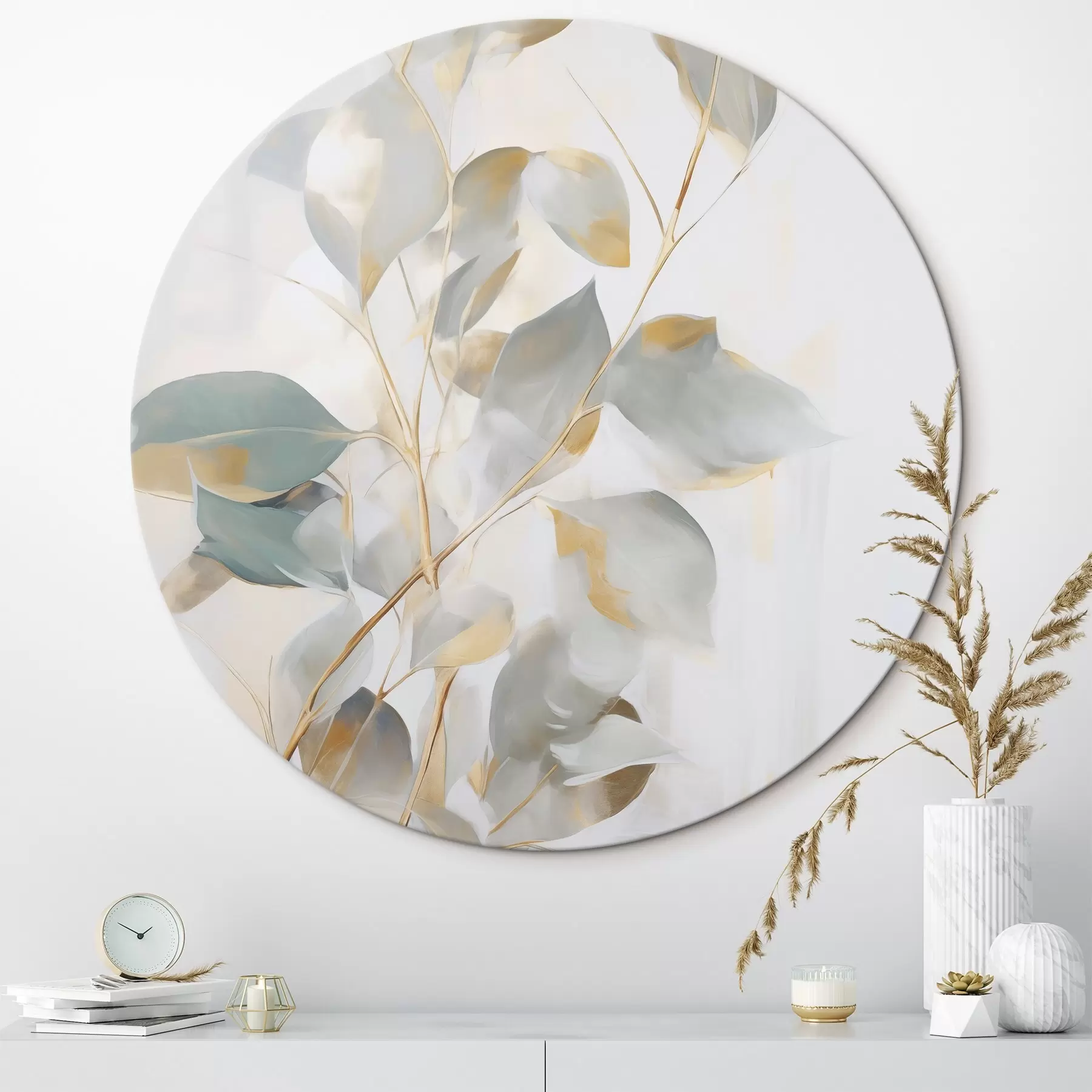  Schilderijen Abstracte bladeren r46349