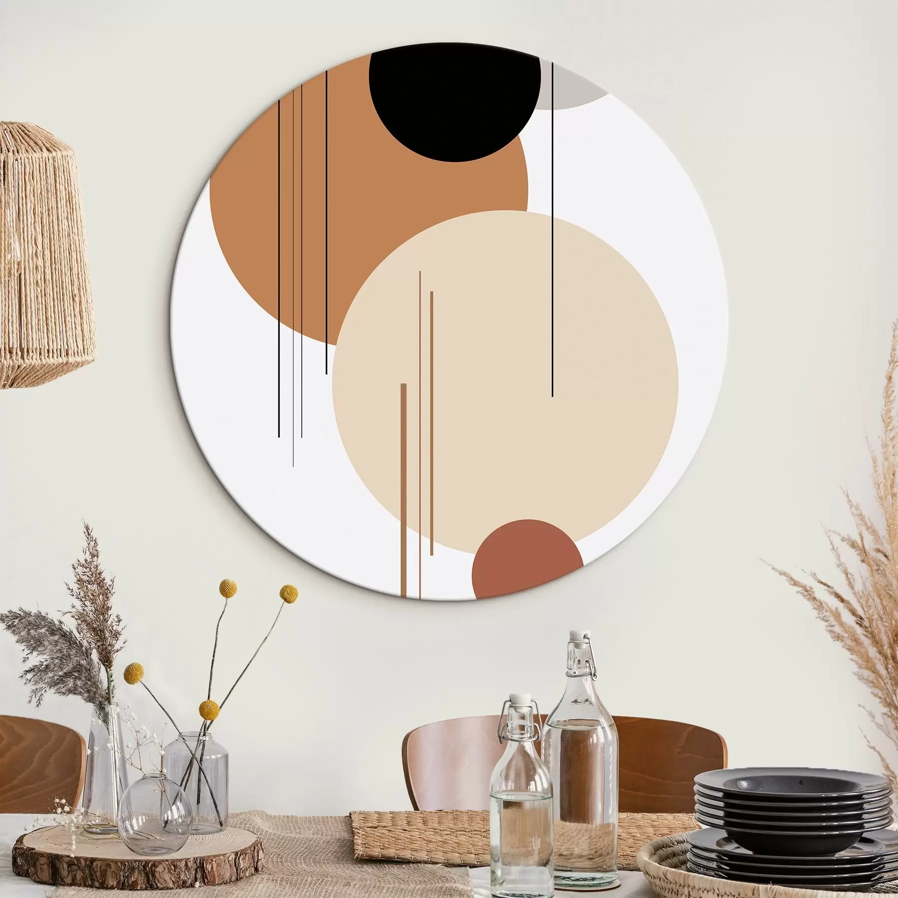  Schilderijen Abstracte geometrische compositie r46351